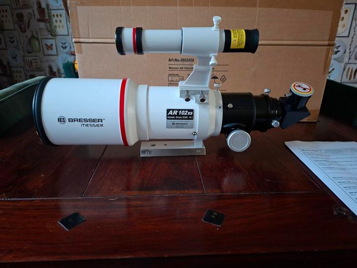 Bresser Messier AR-102/460 Refractor Telescoop, Audio, Tv en Foto, Optische apparatuur | Telescopen, Nieuw, Lenzentelescoop (refractor)