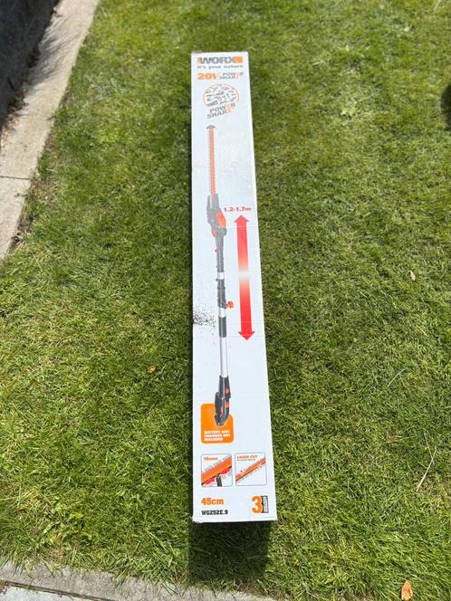 Worx telescopische heggenschaar WG252E.9, Tuin en Terras, Heggenscharen, Zo goed als nieuw, Accu, Ophalen of Verzenden