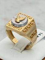 Prachtige 14 karaat goud arend/eagle ring maat 20 voor heren, 20 of groter, Heer, Nieuw, Ophalen of Verzenden