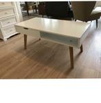 Wit houten salontafel, Ophalen, Gebruikt, 100 tot 150 cm, 50 tot 100 cm