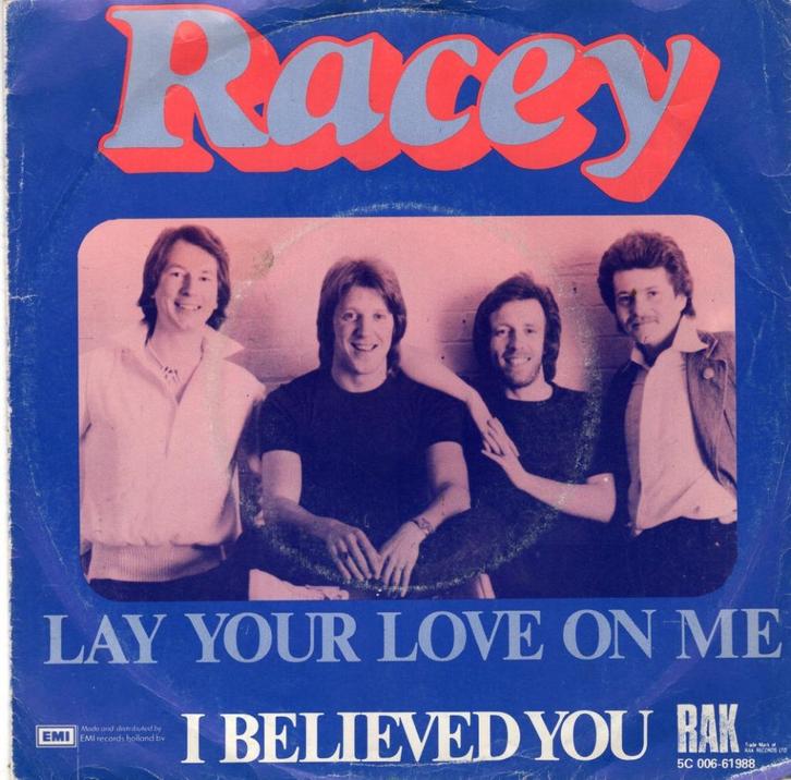 RACEY  -  Lay your love on me, Cd's en Dvd's, Vinyl Singles, Gebruikt, Single, Pop, 7 inch, Ophalen of Verzenden