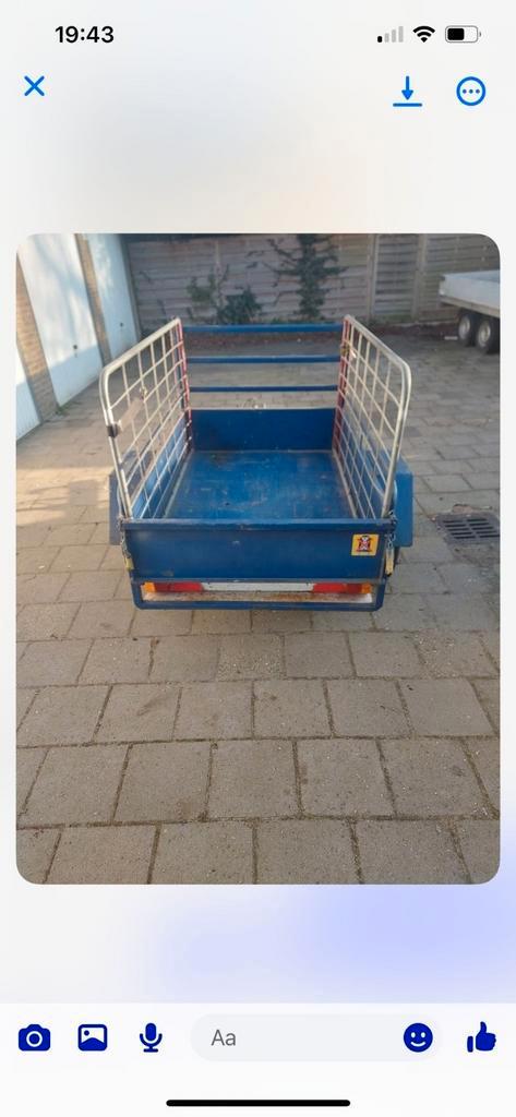 Tekoop mooie aanhanger, Caravans en Kamperen, Bolderkarren, Zo goed als nieuw, Ophalen of Verzenden