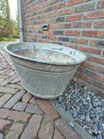 Zinken teil, Tuin en Terras, Bloembakken en Plantenbakken, Ophalen, Gebruikt, Metaal, 30 tot 60 cm