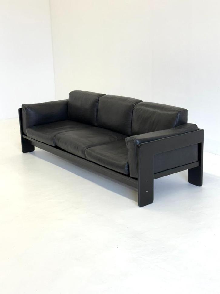 Bastiano bank van Afra & Tobia Scarpa voor Gavina, Huis en Inrichting, Fauteuils, Zo goed als nieuw, Hout, Leer, Overige materialen