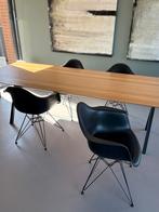 4 Vitra Eames DAR eetkamerstoelen - Deep Black, Huis en Inrichting, Ophalen, Kunststof, Gebruikt, Zwart