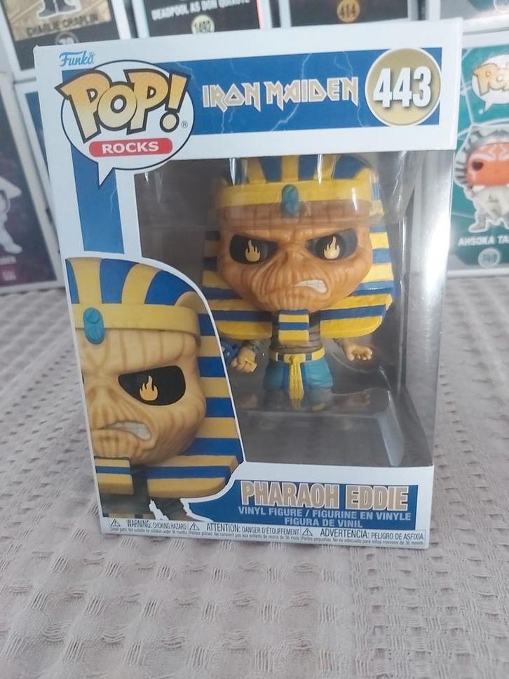 Funko Pop Rocks Iron Maiden Pharao Eddie #443, Verzamelen, Poppetjes en Figuurtjes, Zo goed als nieuw, Ophalen of Verzenden