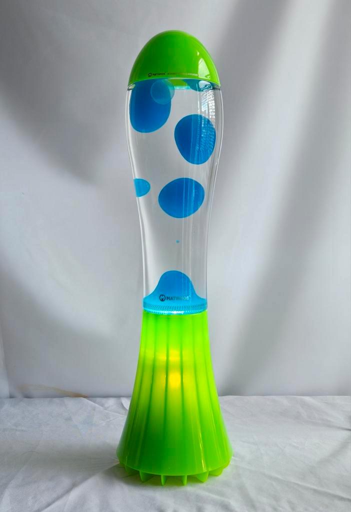 Mathmos Fluidum groene base en cap, turkoois lava, Huis en Inrichting, Lampen | Overige, Zo goed als nieuw, Ophalen of Verzenden