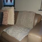 Prachtige grote handgemaakte plaid /woondeken, Ophalen, Zo goed als nieuw