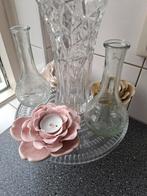 Nieuwe etagere vaasjes kandelaars, Huis en Inrichting, Woonaccessoires | Vazen, Overige kleuren, Nieuw, Ophalen of Verzenden, Glas