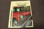 Simca 1100 leer 'm kennen Kluwer auto specials LS GLS TI, Ophalen of Verzenden