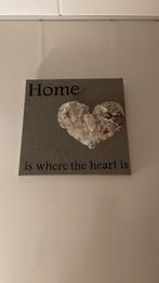 Handgemaakt schilderij met hart van schelpen, Huis en Inrichting, Ophalen of Verzenden, Gebruikt