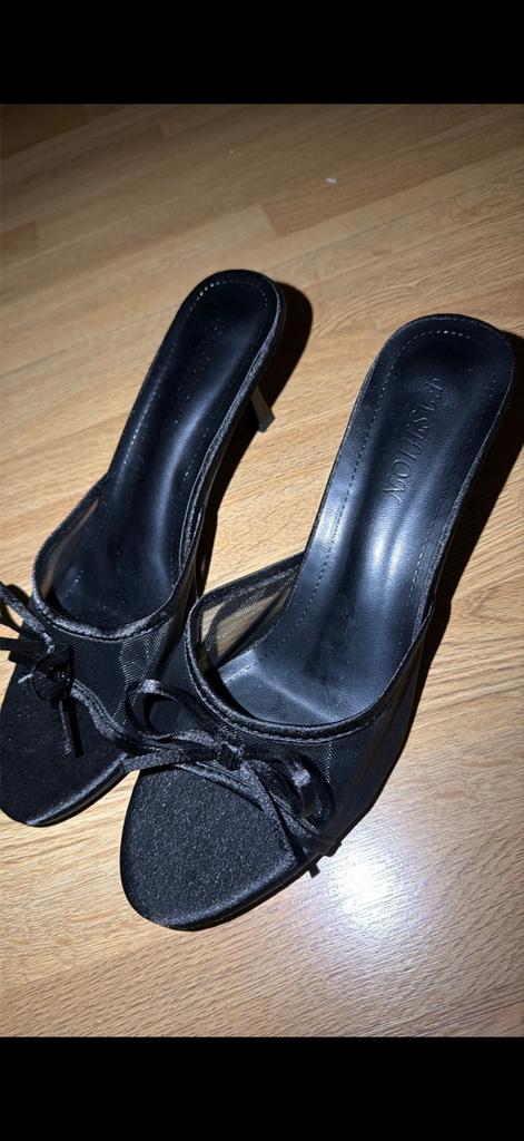 Nieuwe zwarte dames pumps sandalen maat 42 sexy goedkoop, Zwart, Nieuw, Sandalen of Muiltjes, Ophalen of Verzenden