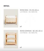 Bamboe ledikant en commode, Ophalen, Zo goed als nieuw, Commode