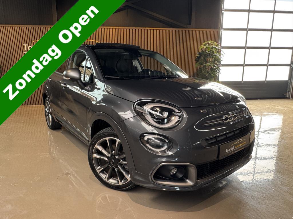Fiat 500X 1.5 Hybrid Dolcevita Sport Cabrio Automaat Apple C, Auto's, Fiat, Gebruikt, Zwart, 500X, Bedrijf