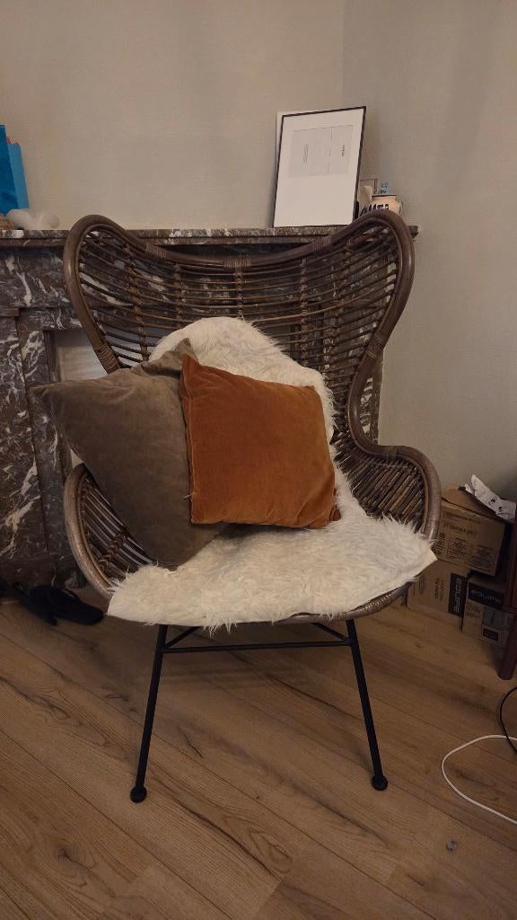 Troubadour Bali Fauteuil Rotan, Ophalen, Zo goed als nieuw, 50 tot 75 cm, Riet of Rotan