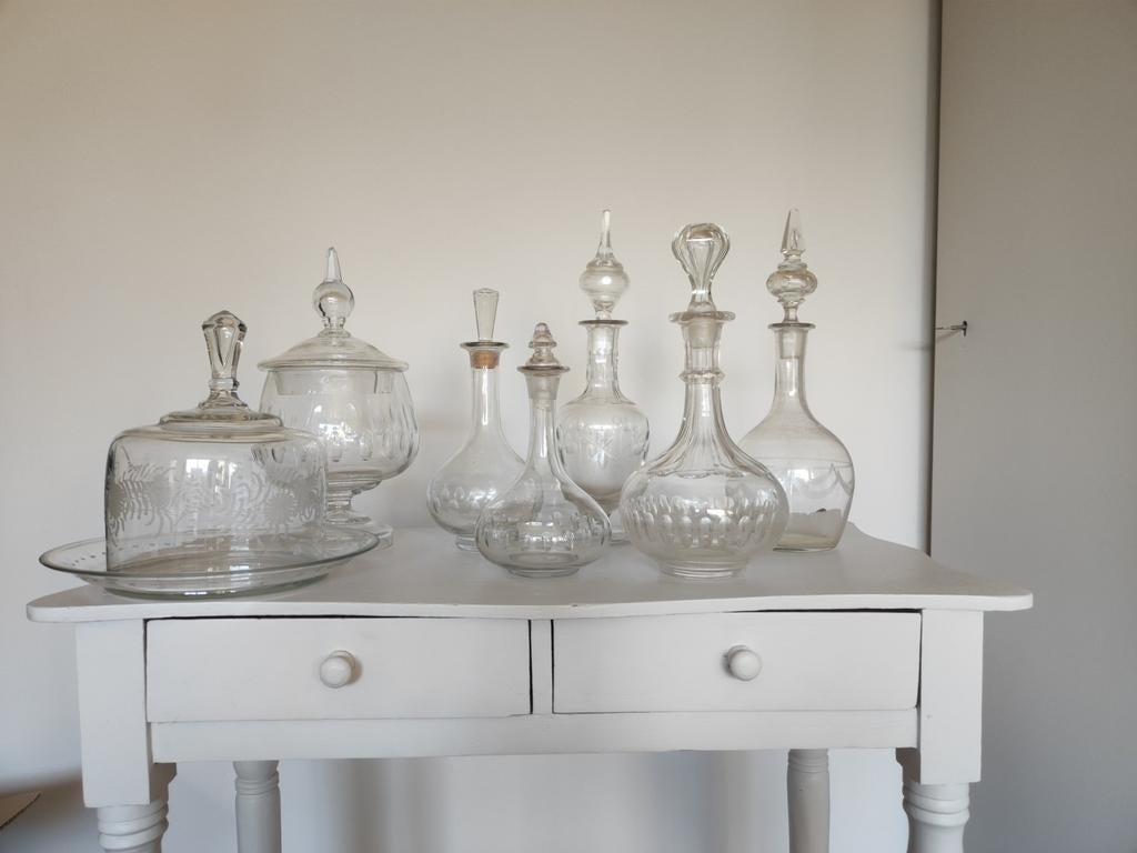 Glazen karaf, Antiek en Kunst, Antiek | Glas en Kristal, Ophalen