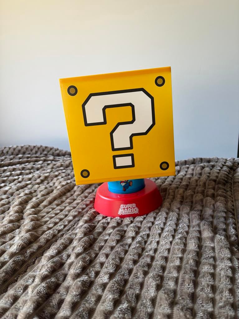 Super Mario Question Block Lamp - Sfeervolle Verlichting, Ophalen, Zo goed als nieuw, Overige typen