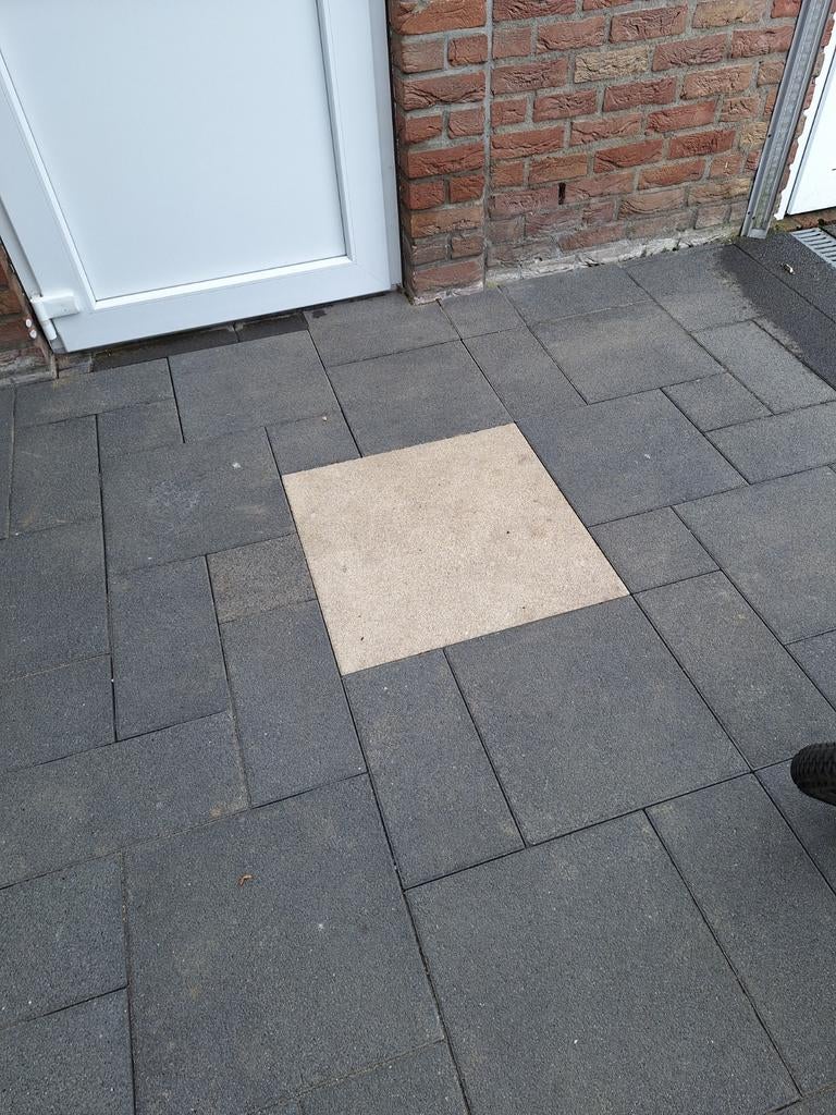 Beige beton tegels 60x60, Ophalen, Beton, Terrastegels