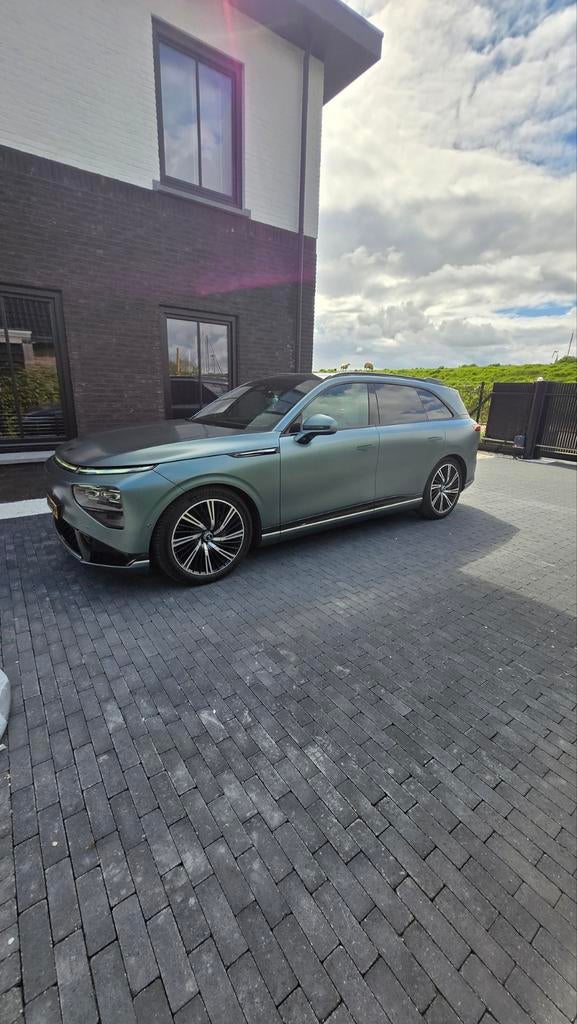 XPENG G9 98 kWh 551pk AWD 2024 Groen, Auto's, XPENG, Automaat, Parkeerassistent, 98 kWh, Elektrisch