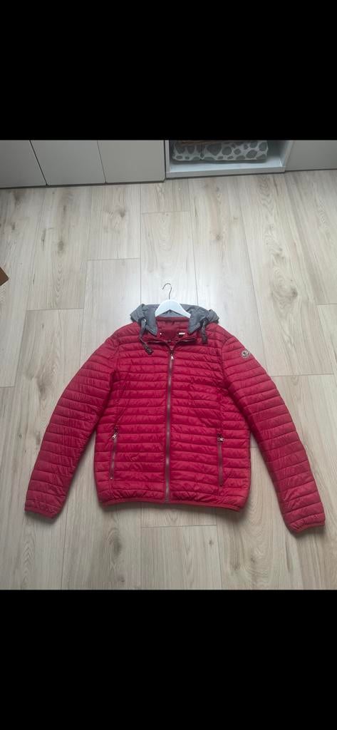 Zomerjas licht gewatteerd losse capuchon XXL Valt als L, Ophalen of Verzenden, Zo goed als nieuw, Maat 46/48 (XL) of groter, Rood