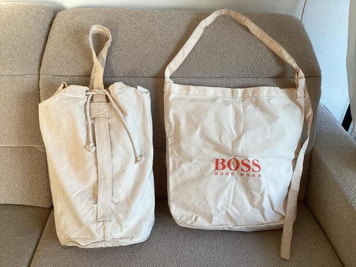 Grote CANVAS shopper/sport/zwem/weekendtas van HUGO BOSS, Sieraden, Tassen en Uiterlijk, Tassen | Damestassen, Nieuw, Shopper