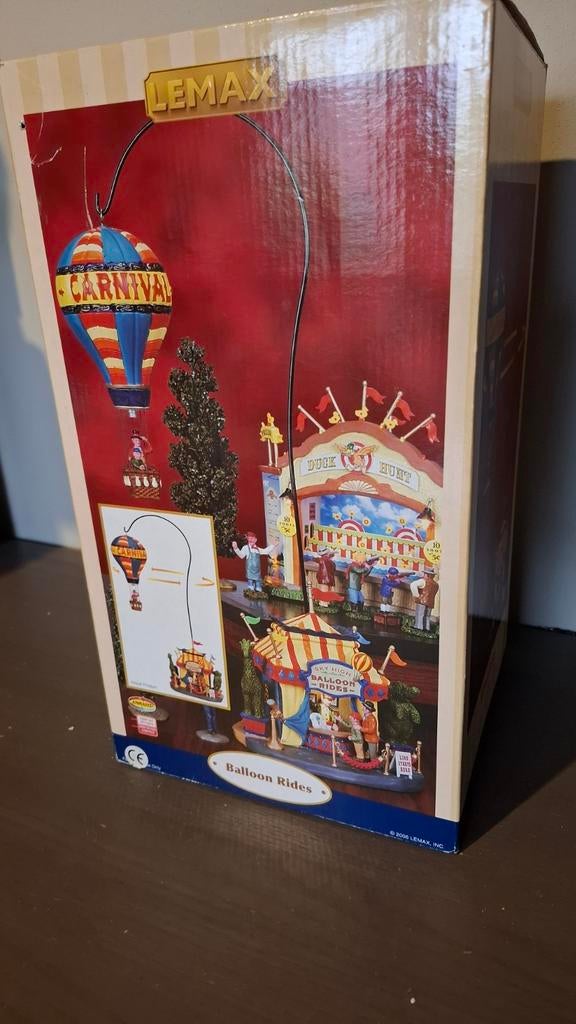 Lemax Balloon Rides kermis Carnival kerstdorp, Diversen, Kerst, Ophalen of Verzenden