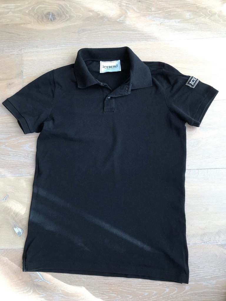 Iceberg Polo Shirt Zwart - Maat M, Ophalen of Verzenden, Zo goed als nieuw, Maat 48/50 (M), Zwart