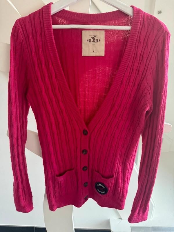 Roze vest van Hollister maat L, Kleding | Dames, Truien en Vesten, Maat 42/44 (L), Ophalen of Verzenden, Zo goed als nieuw, Roze