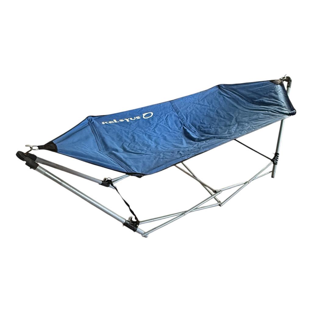 Kelsyus Opvouwbare Hangmat - Draagbaar en Comfortabel, Tuin en Terras, Hangmatten, Gebruikt, Ophalen of Verzenden, Met standaard