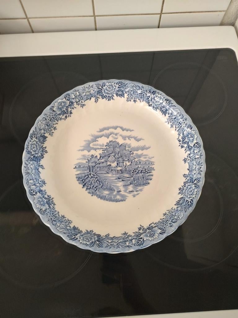 Alfred Meakin diepe schaal "English Village", Antiek en Kunst, Ophalen of Verzenden