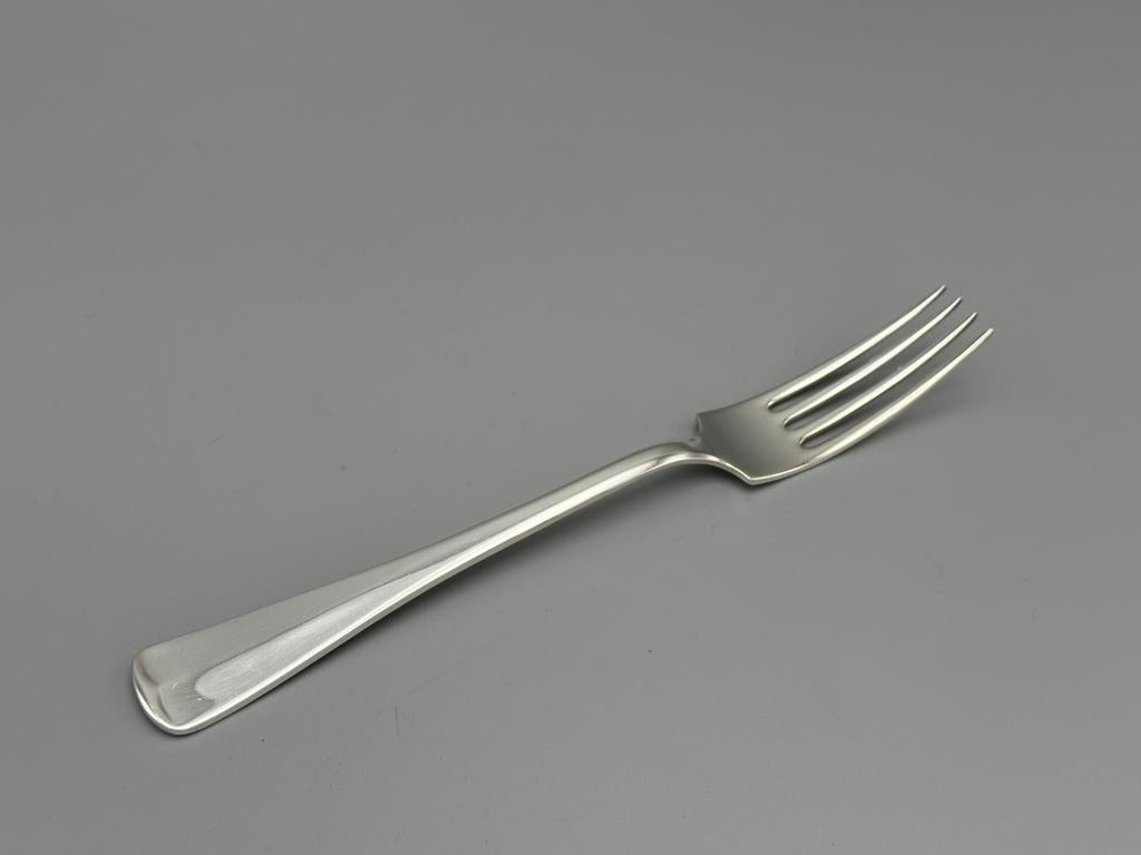 Zilveren tafelvork, .999 zilver, Haags Lof, 1991, Antiek en Kunst, Antiek | Bestek, Ophalen of Verzenden