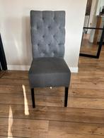 eetkamer stoelen leer en stof, Ophalen, Zo goed als nieuw, Grijs, Stof