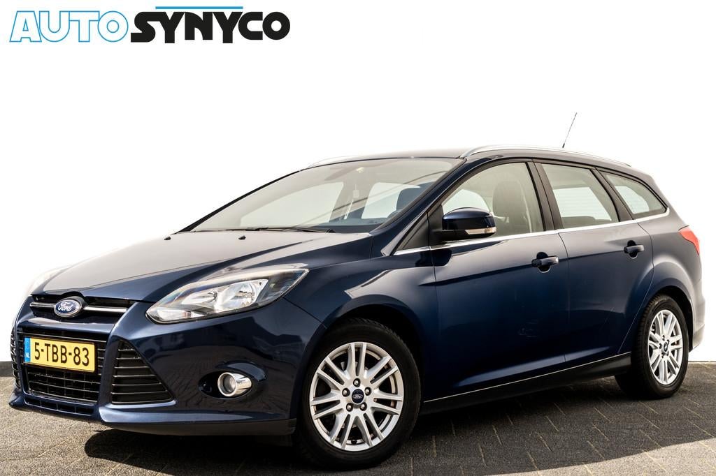 Ford FOCUS Wagon 1.0 EcoBoost Titanium | PDC | Navigatie | V, Euro 5, Gebruikt, Zwart, Blauw