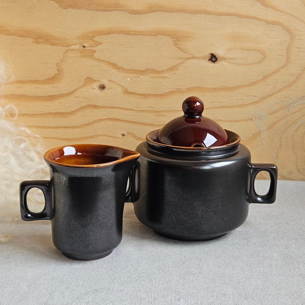 Driehoek Huizen Holland Amsterdam roomstelletje, Keramiek, Overige typen, Ophalen of Verzenden, Zo goed als nieuw