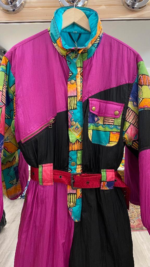 Superfout vintage skipak, Kleding | Dames, Wintersportkleding, Zo goed als nieuw, Pak, Maat 34 (XS) of kleiner, Ophalen of Verzenden