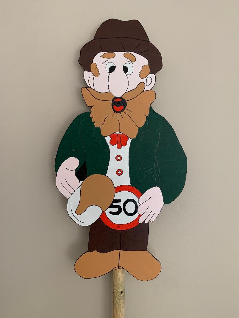 Abraham bord te huur - Feestbord 50 - Per week €10,00, Ophalen, Zo goed als nieuw, Abraham of Sarah