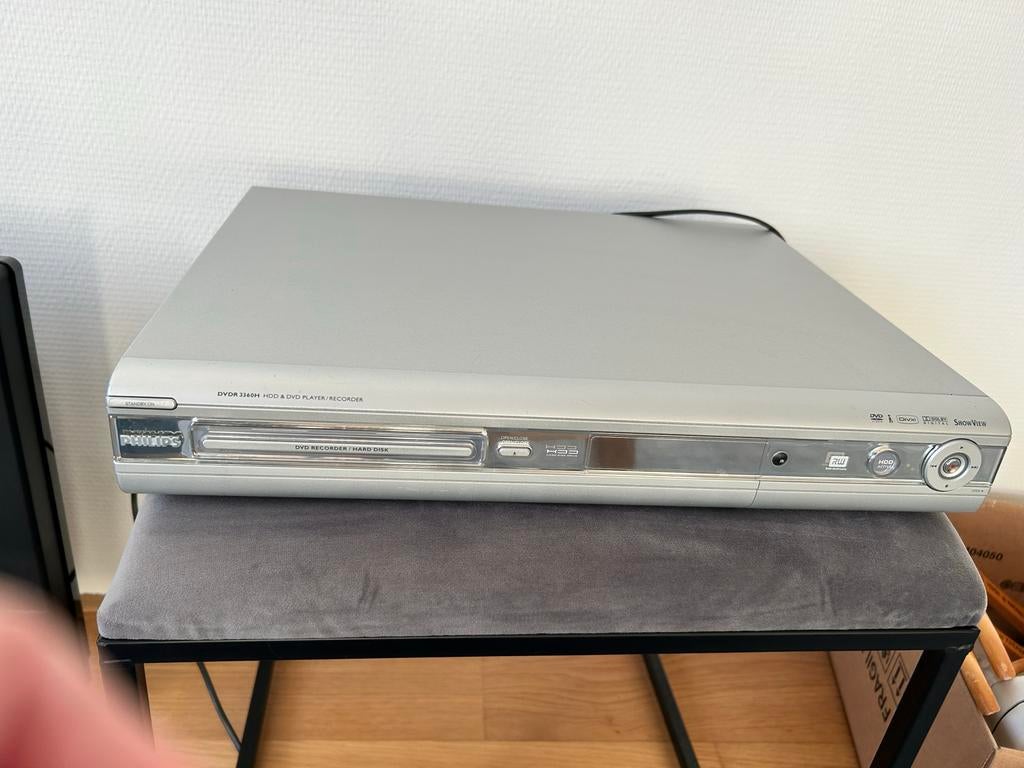 Philips DVDR 3360H DVD-speler/recorder met harddisk, Ophalen, Philips, Gebruikt, Met harddisk