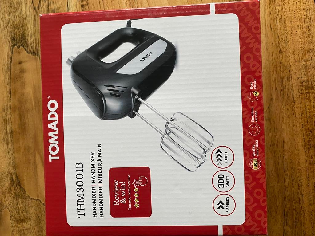Tomado handmixer nieuw, Overige typen, Nieuw, Ophalen of Verzenden, Zwart