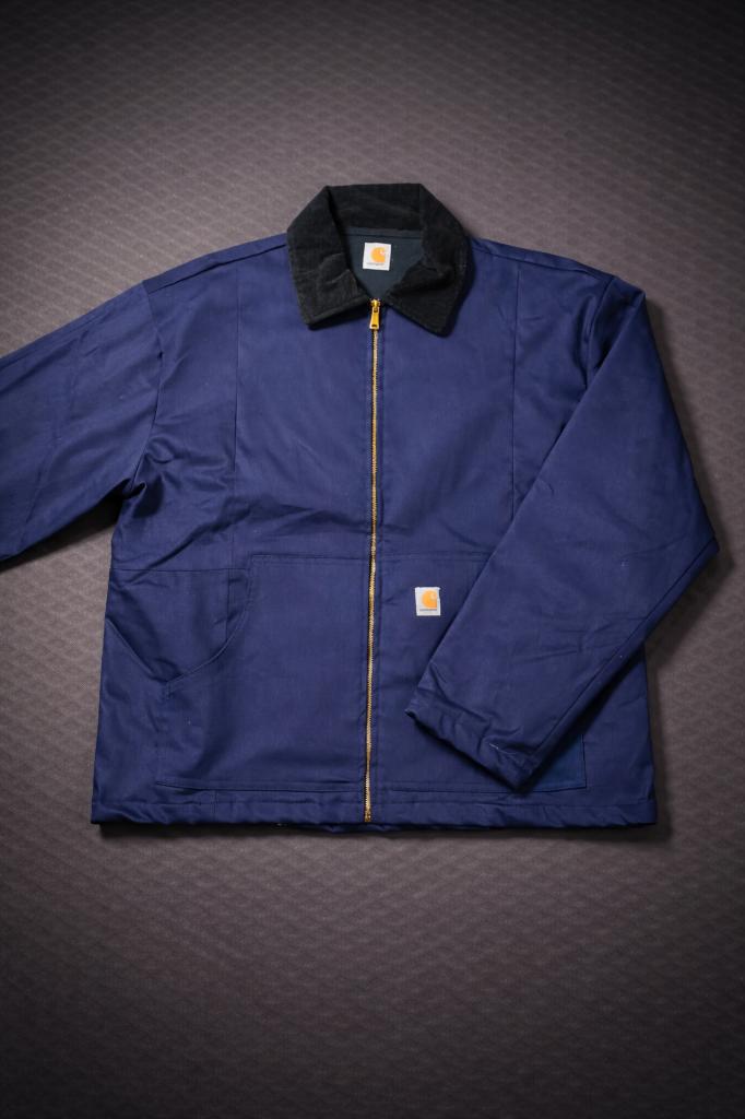 Carhartt Jacket Navy met Zwarte Kraag | XL, Blauw, Carhartt, Maat 56/58 (XL), Ophalen of Verzenden