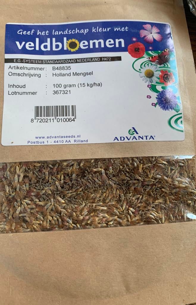 Veldbloemen zaden, Ophalen of Verzenden, Volle zon