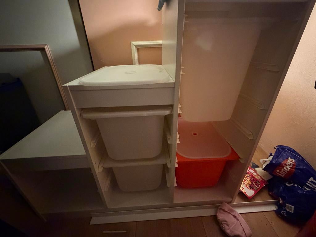 IKEA Opbergkast met 4 bakken - Ideaal voor speelgoed, Huis en Inrichting, Kasten | Overige, Ophalen, Gebruikt
