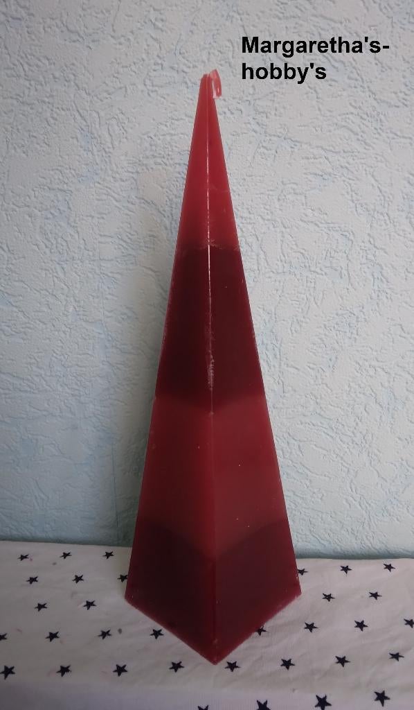 Piramide kaars (van 100% gerecycled kaarsvet), Overige materialen, Crème, Nieuw, Ophalen of Verzenden