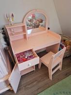 Stevige make-up tafel met stoel en 2 kleuren verlichting, Huis en Inrichting, Tafels | Kaptafels, Ophalen, Modern, Speels, 50 tot 100 cm