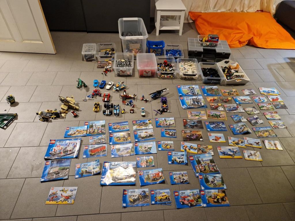 Grote collectie Lego met instructieboekjes, Ophalen of Verzenden, Gebruikt