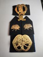 Grote set Militaire Colonnes, Ophalen of Verzenden, Landmacht, Nederland, Embleem of Badge