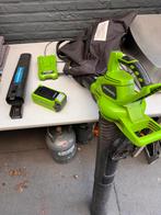 Greenworks 40V Bladblazer en Bladzuiger, Gebruikt, Accu, Greenworks Tools, Ophalen of Verzenden