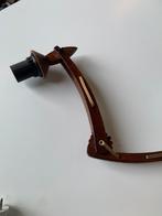 Lamp vintage teakhouten schaarlamp jaren 60, Ophalen of Verzenden, Zo goed als nieuw