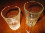 2 Oude drinkglazen met luchtbelletjes., Ophalen of Verzenden, Gebruikt, Overige typen