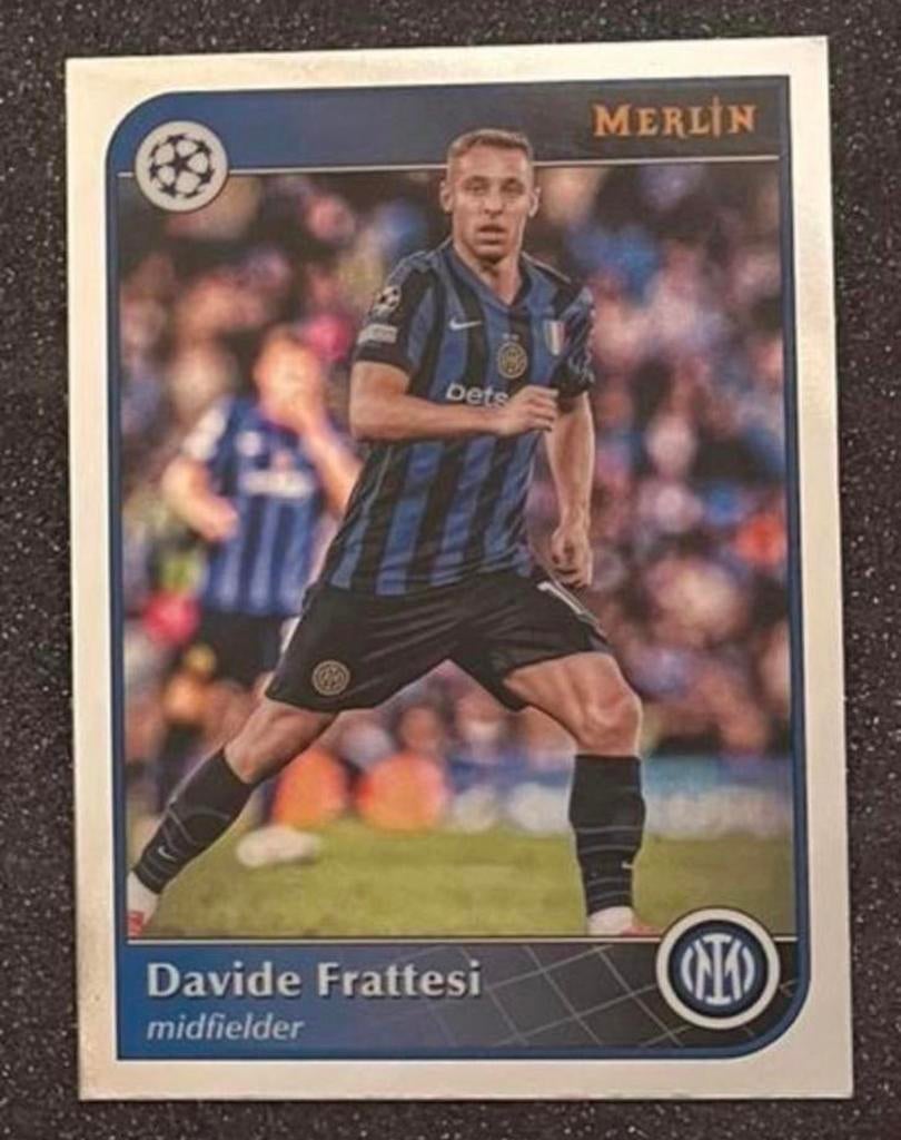 Topps Merlin Chrome 2025    FRATTESI    INTER MILAN, Verzenden, Zo goed als nieuw, Plaatje