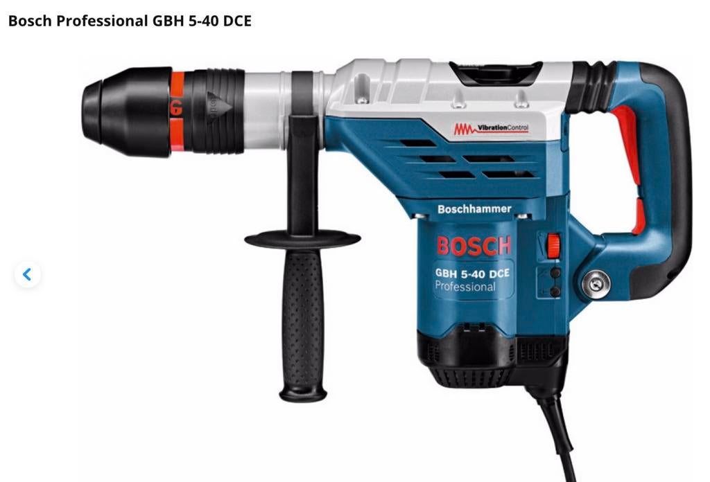 Bosch GBH 5-40 DCE SDS-max Combihamer in koffer -1150W -8,8J, Ophalen, Gebruikt, Boor- en/of Breekhamer
